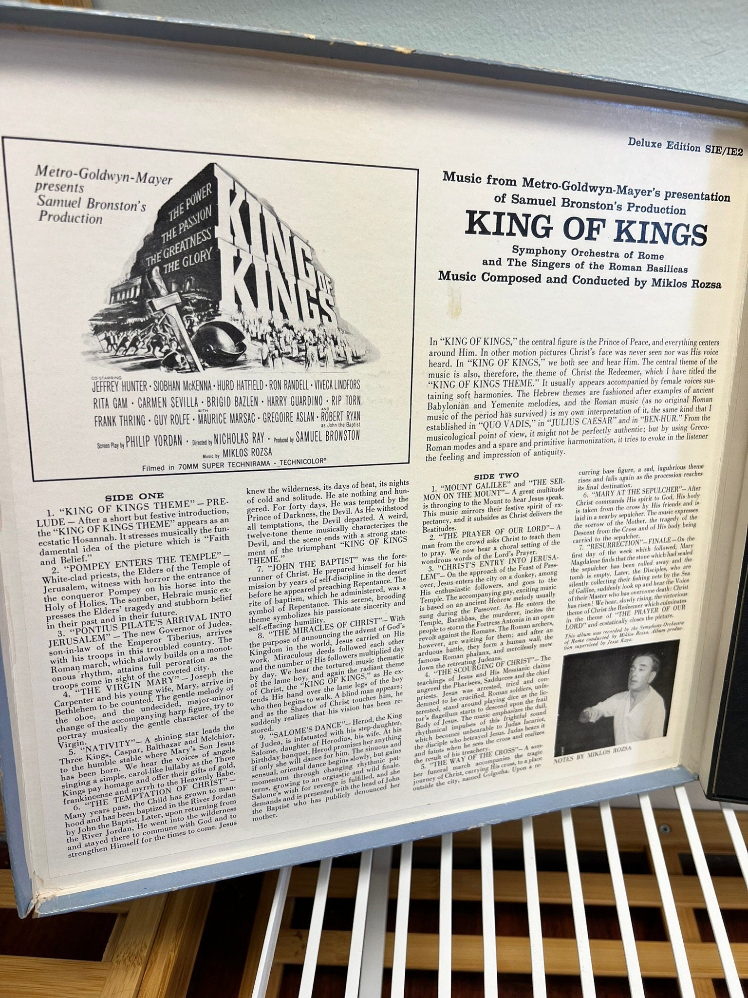 King of Kings composed and conducted by Miklos Rozsa MGM Records Deluxe Edition - Book, Prints, and Vinyl, LP, Record