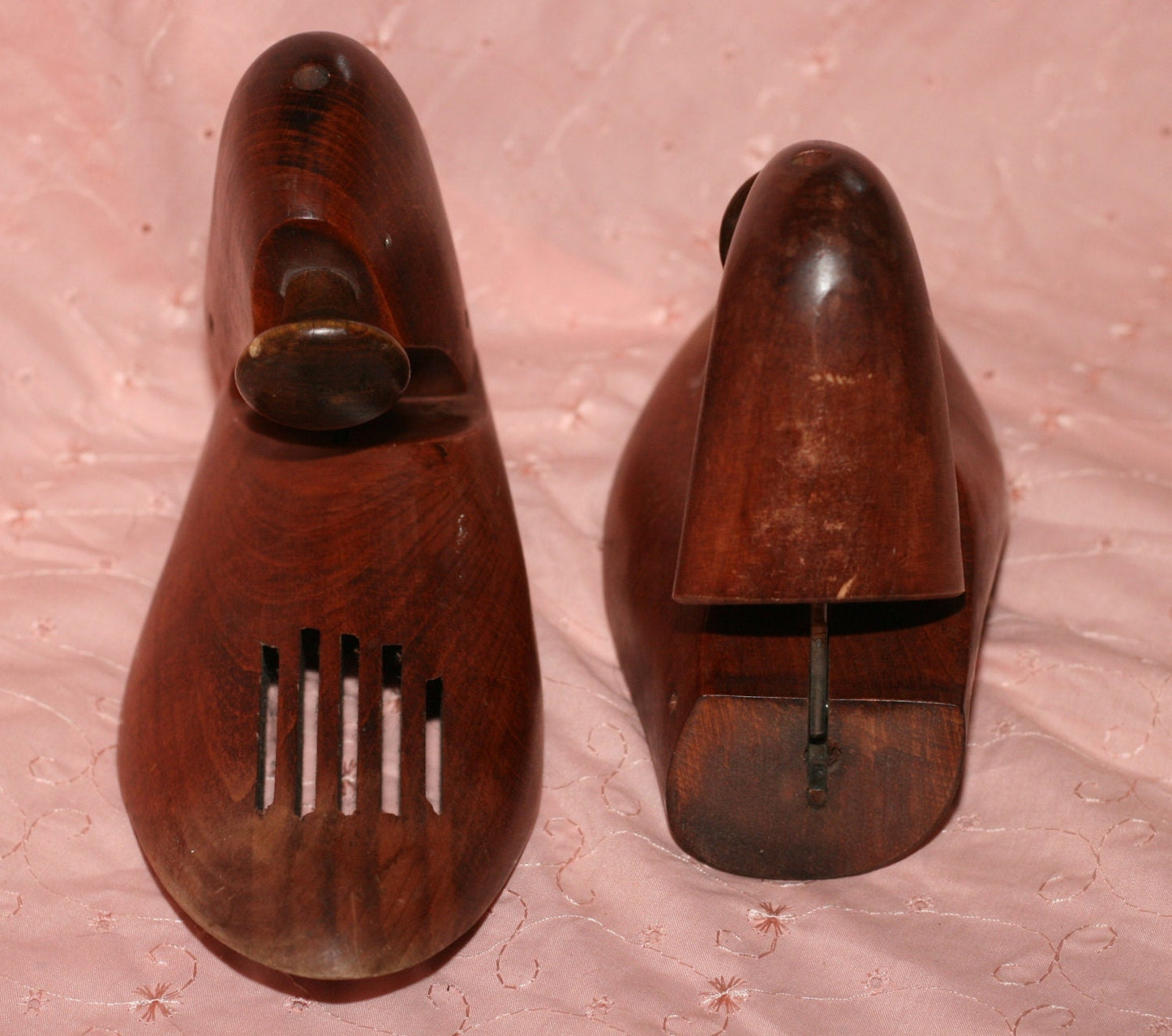 Vintage Dark Brown Wood Shoe Forms