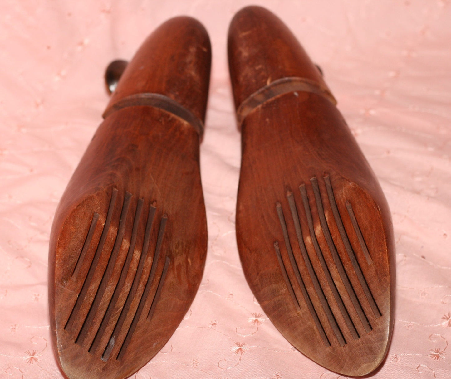 Vintage Dark Brown Wood Shoe Forms