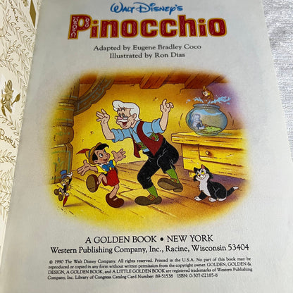 a Little Golden Book Walt Disney’s Pinocchio