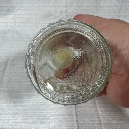 Avon Diamond Point Pattern Apothecary Decanter Clear Cut Glass Perfume Bottle