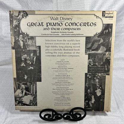 Walt Disney Presents Great Piano Concertos and their Composers Record - cover has some damage, Album, Vinyl, LP