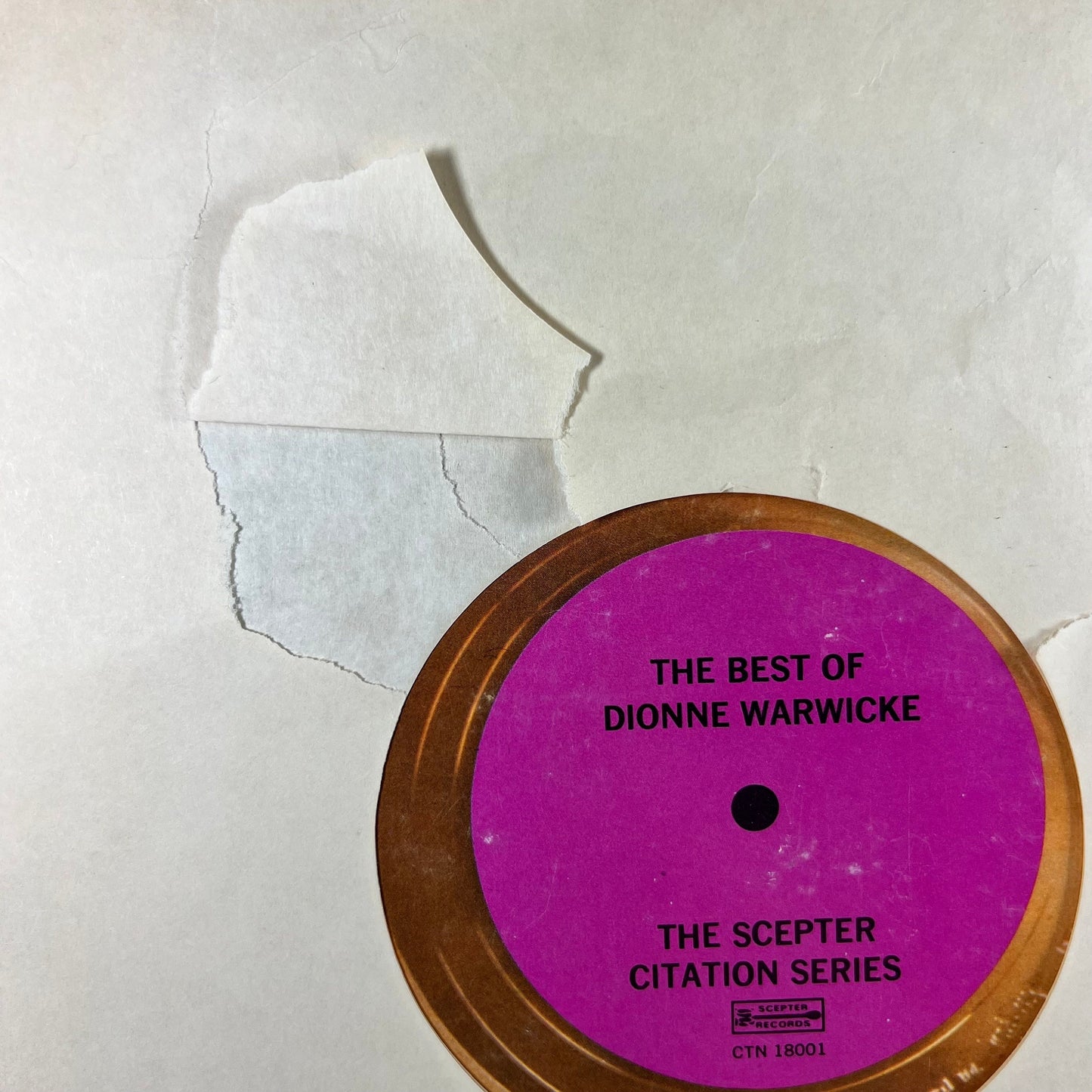 The Best Of Dionne Warwicke Scepter Citation Series, Record, Album, Vinyl, LP