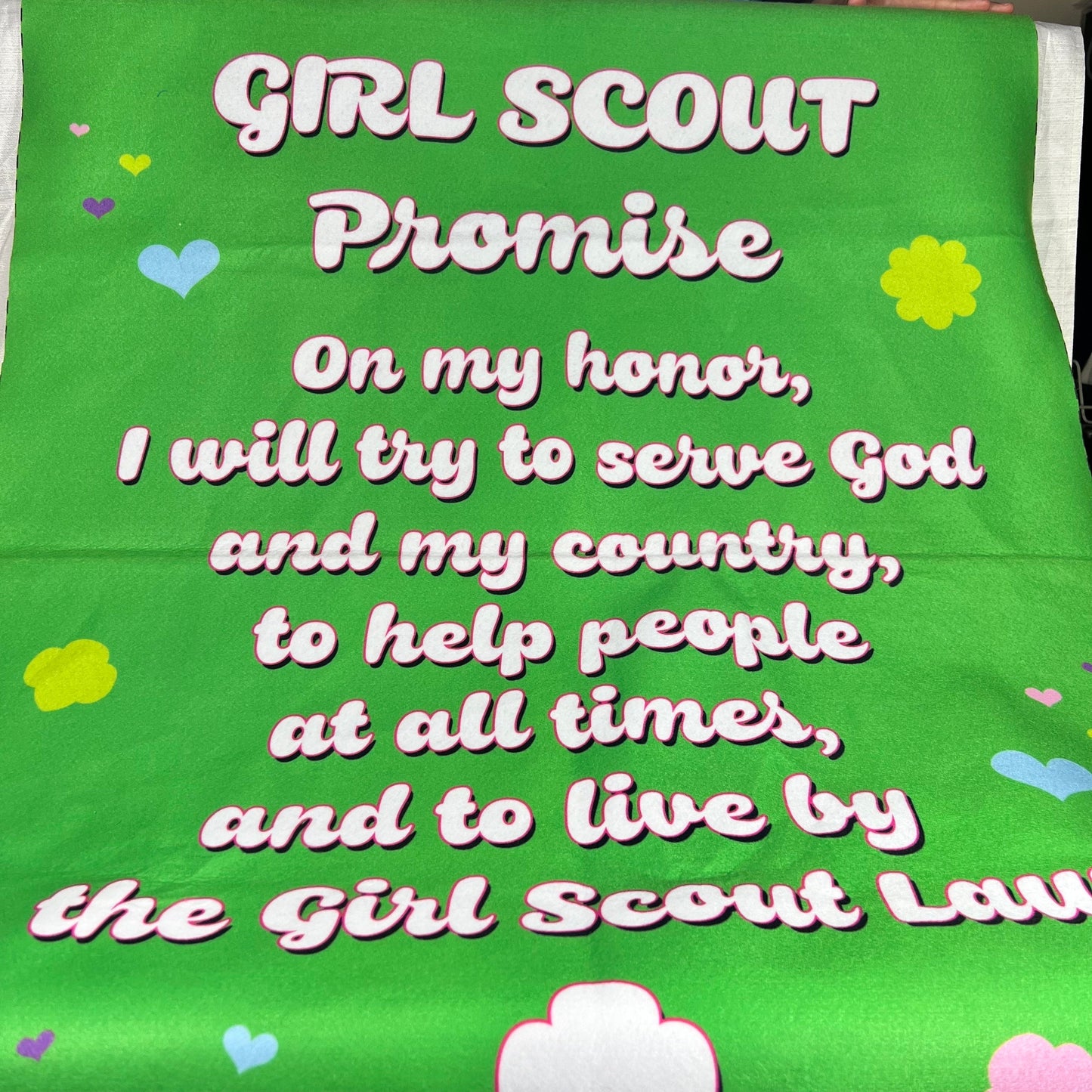 Riley Blake Girl Scouts Wall Hanging Felt Fabric Panel