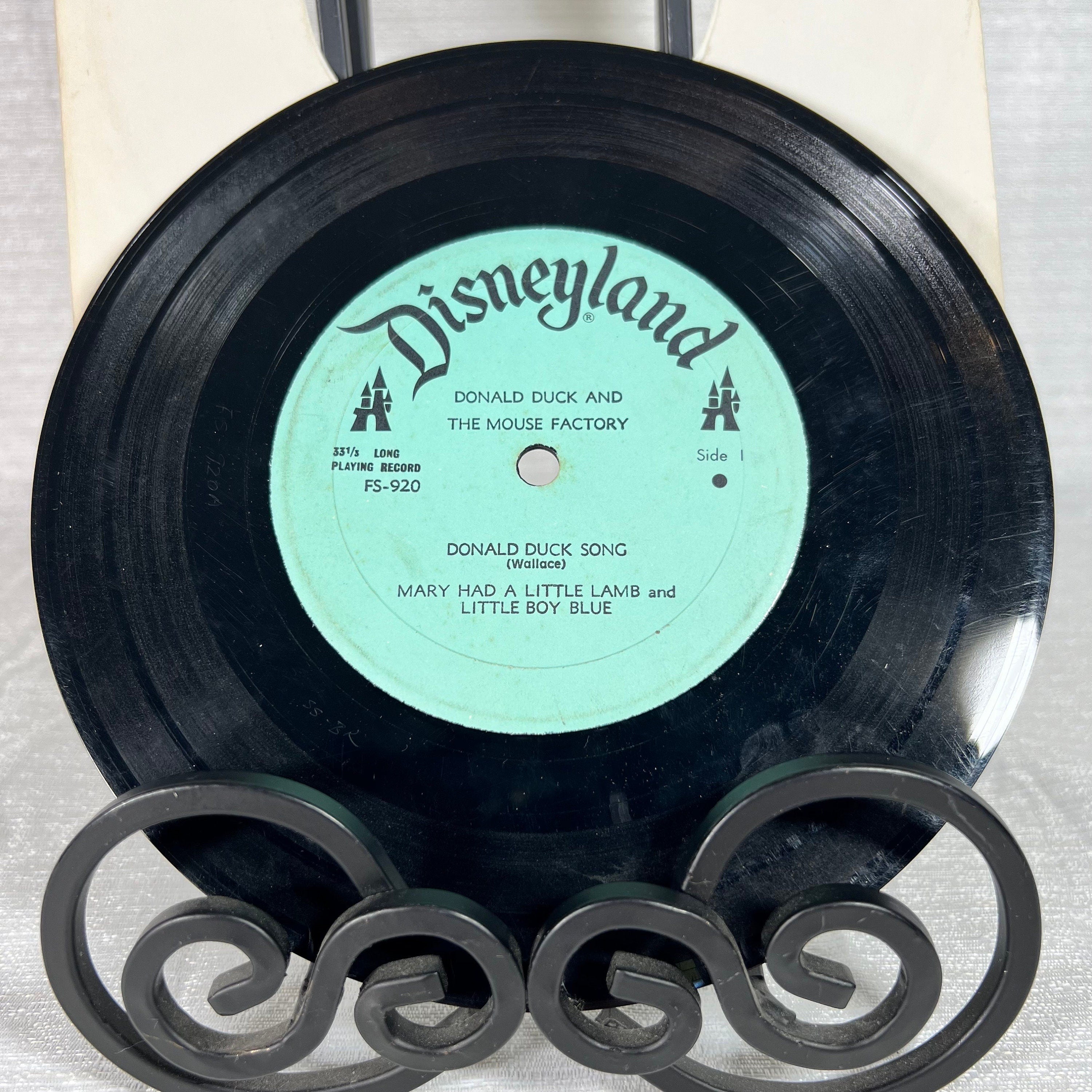 Disneyland Record Donald Duck and the Mouse Factory - tested - kids records - vintage vinyl