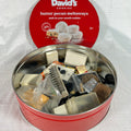 Tin Full of Vintage Buttons and Sewing Supplies