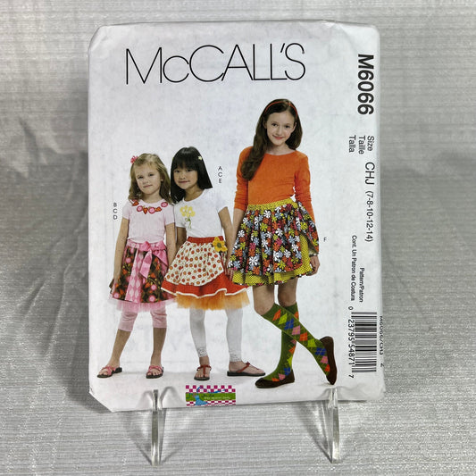 McCall's M6066 Sewing Pattern CHJ 7, 8, 10, 12, 14 - cut, but all sizes available