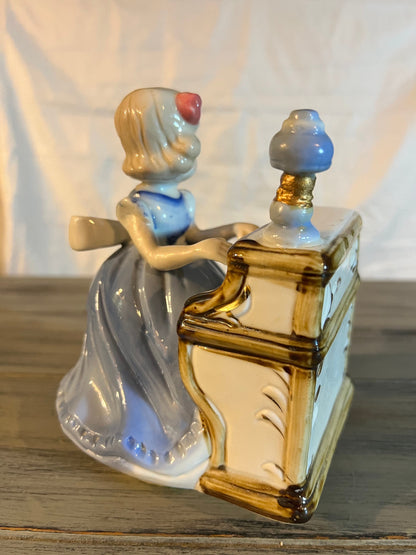Vintage Music Box - piano playing girl