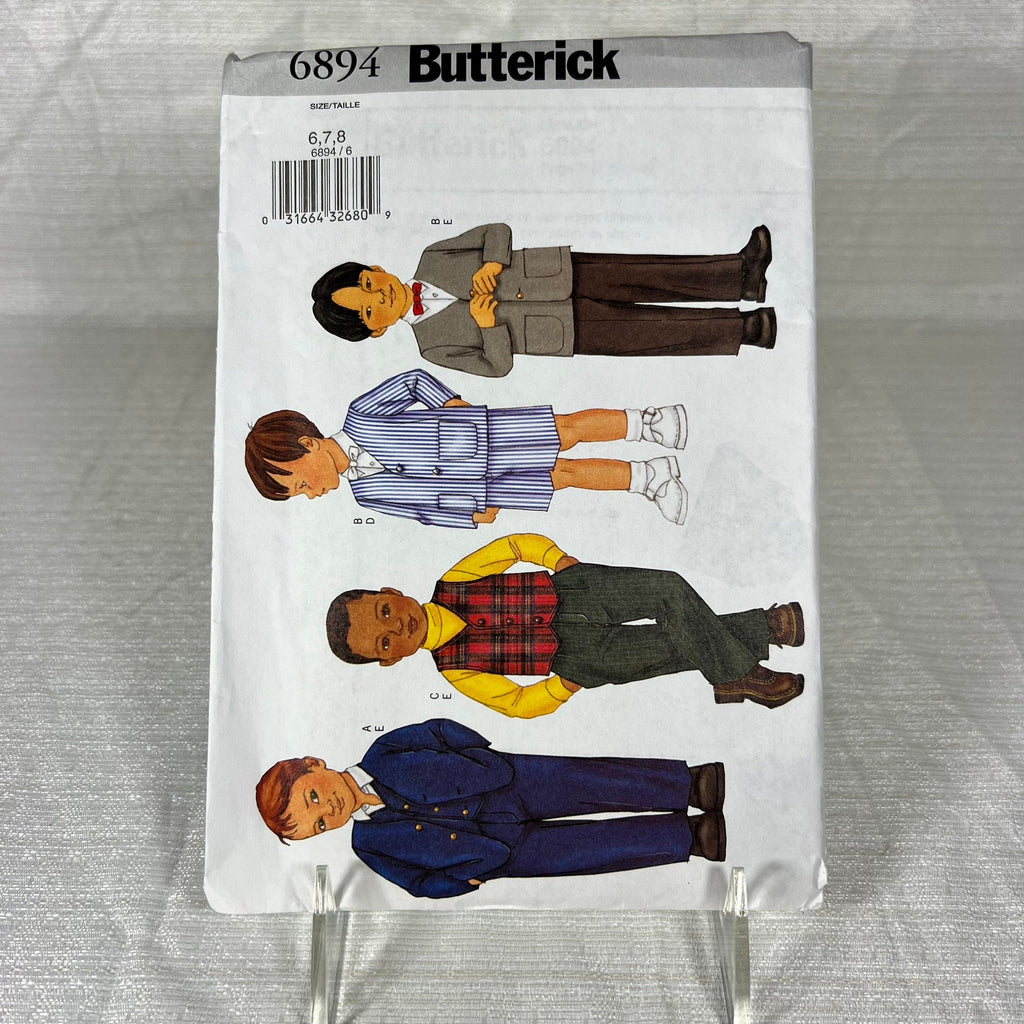 Butterick 6894 Sewing Pattern Size 6, 7, 8 - uncut