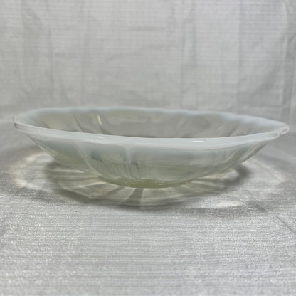 Vintage Opalescent Flower Shaped Bowl