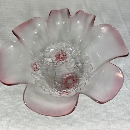 Vintage Mikasa Rosella Glass Bowl