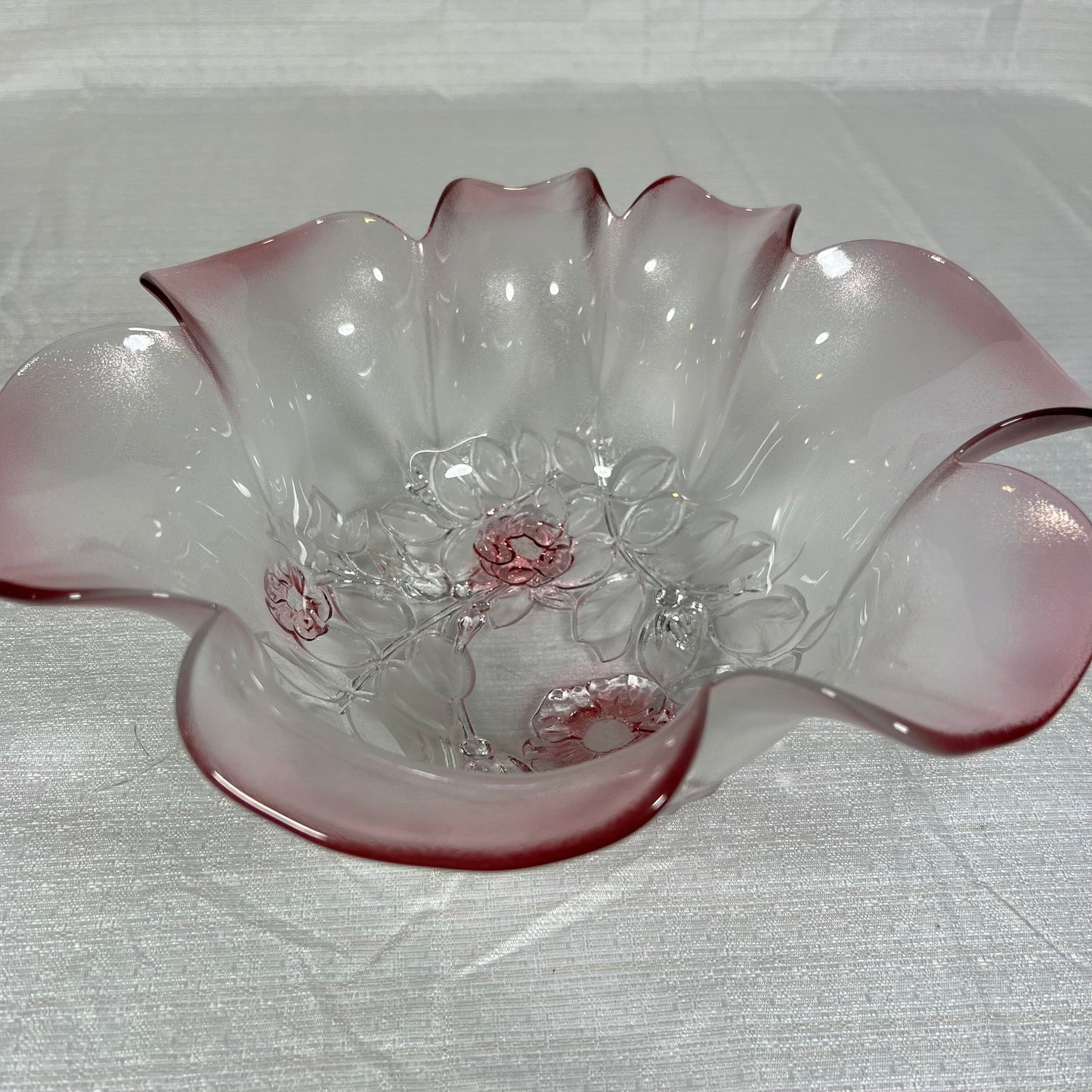 Vintage Mikasa Rosella Glass Bowl