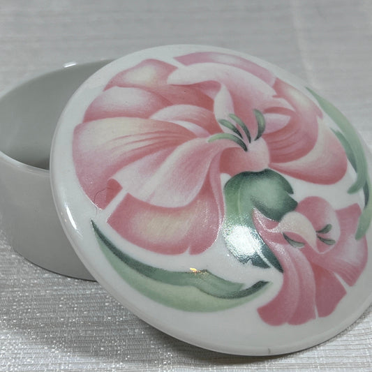 Anais Anais MNP Limoges Floral Trinket Box