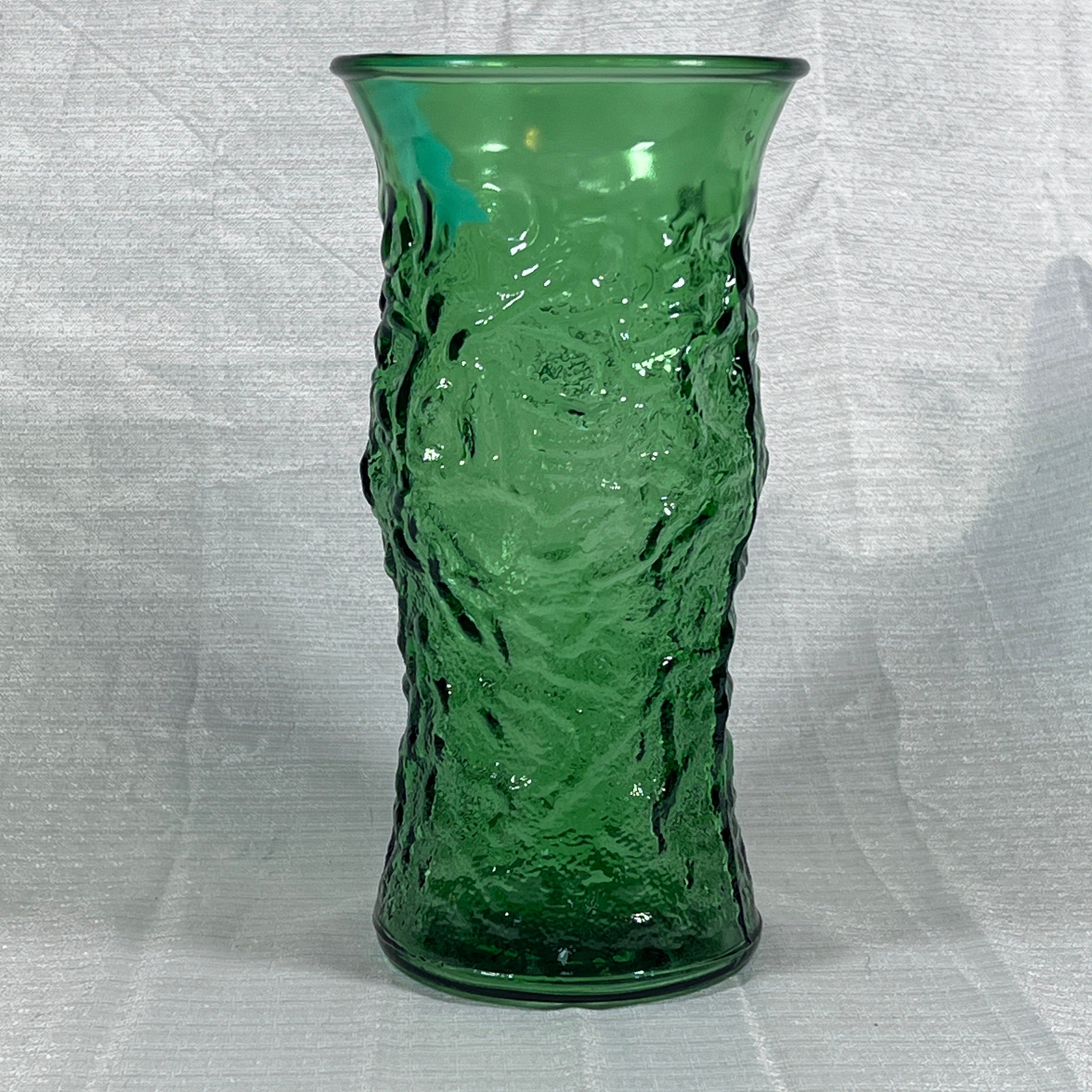 E.O. Brody Medium MCM Green Crinkle Vase