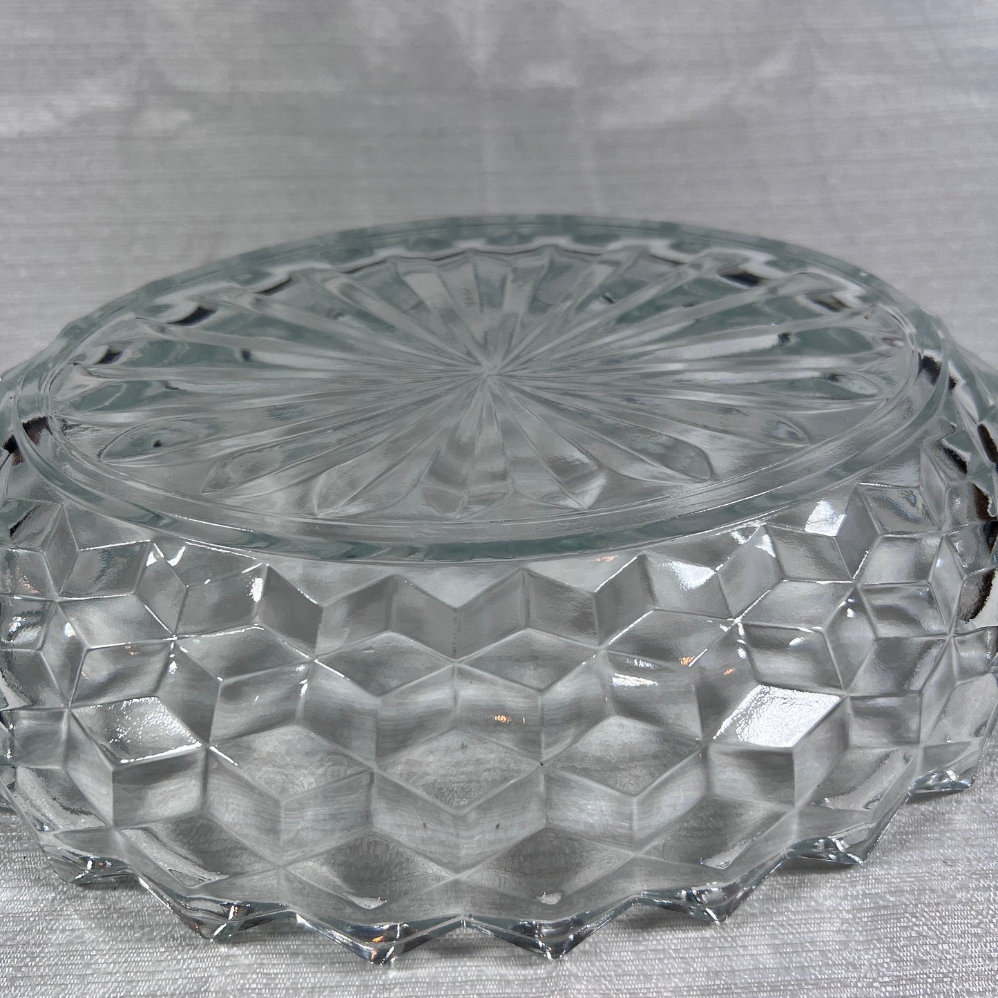 Fostoria American Clear Glass Vegetable Bowl #1 - small chip