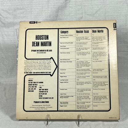 Dean Martin Houston Record