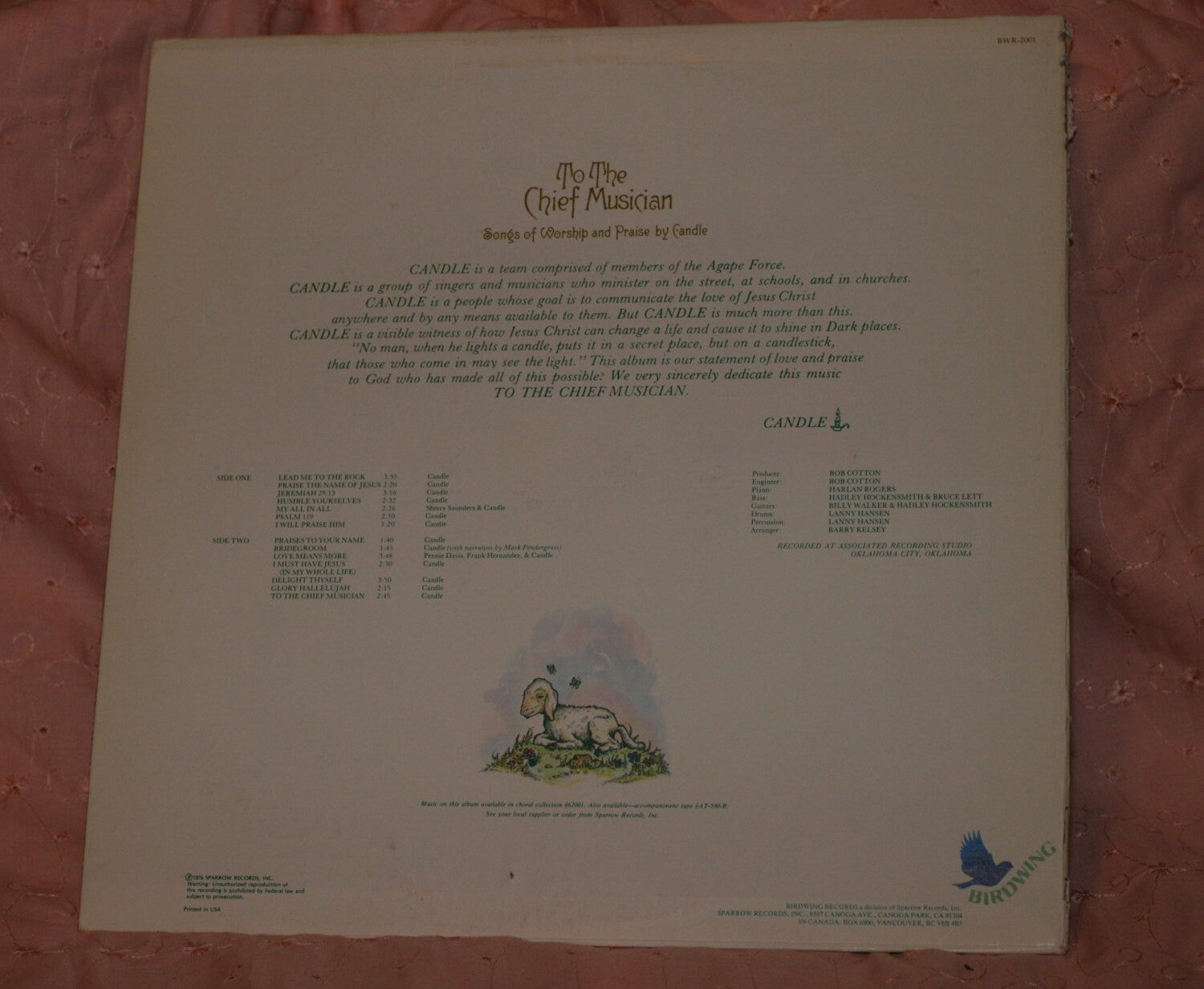 Candle - To The Chief Musician, Vintage Vinyl, LP, Record, 1977