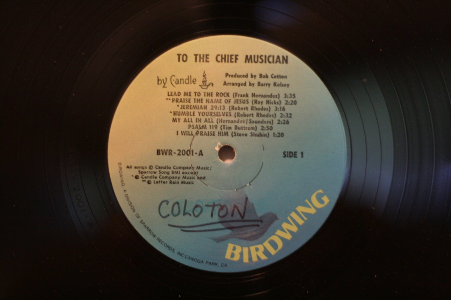 Candle - To The Chief Musician, Vintage Vinyl, LP, Record, 1977