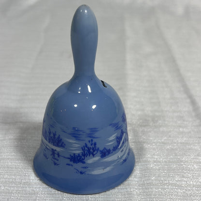 Courier and Ives "The Old Homestead in Winter" Small Ceramic Bell