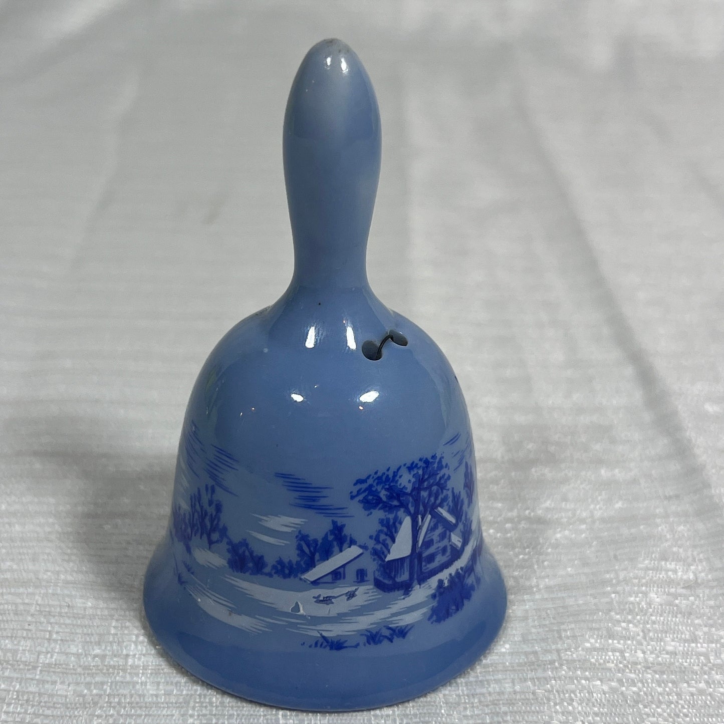 Courier and Ives "The Old Homestead in Winter" Small Ceramic Bell