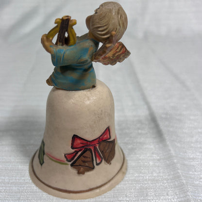 Vintage Brittle Plastic Christmas Angel Bell