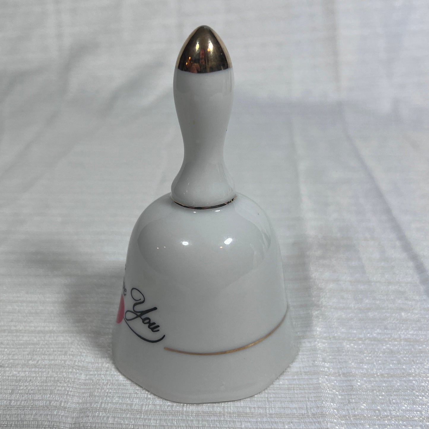 Vintage Made in Japan I Love You Porcelain Bell