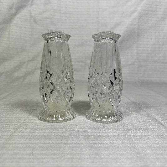 Gorham King Edward Lead Crystal Salt and Pepper Shakers