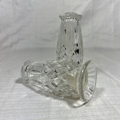 Gorham King Edward Lead Crystal Salt and Pepper Shakers