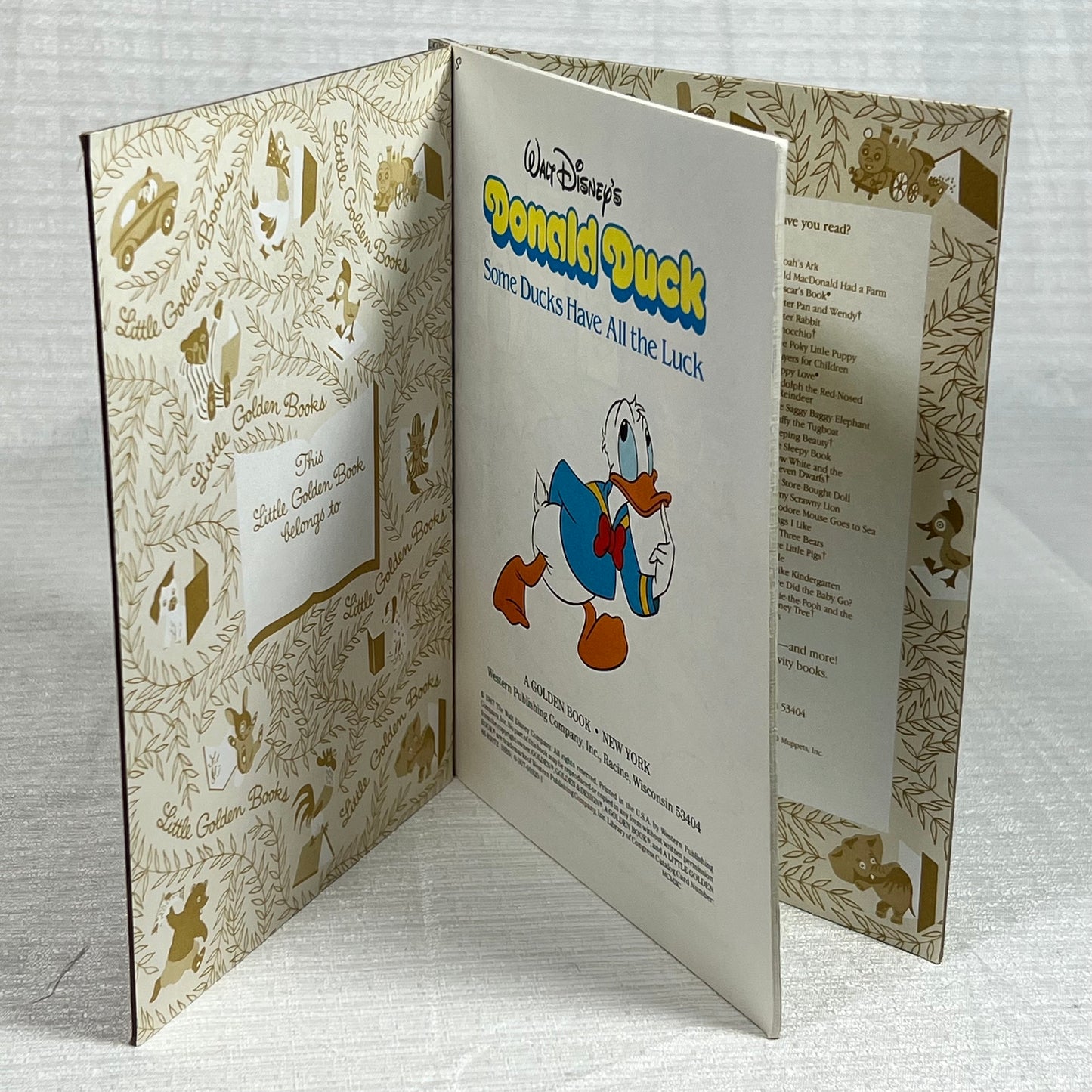 a Little Golden Book Walt Disney's Donald Duck Some Ducks Have All the Luck