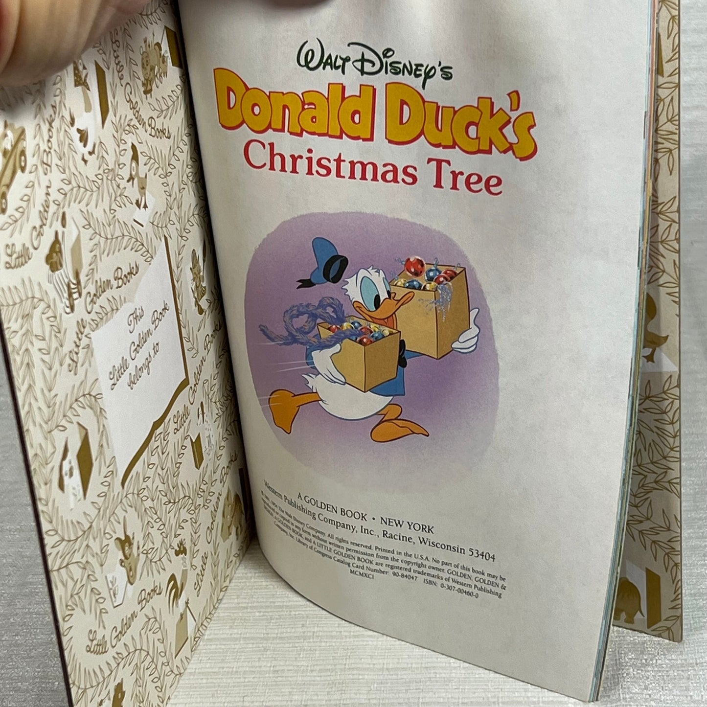 a Little Golden Book Walt Disney's Donald Duck's Christmas Tree