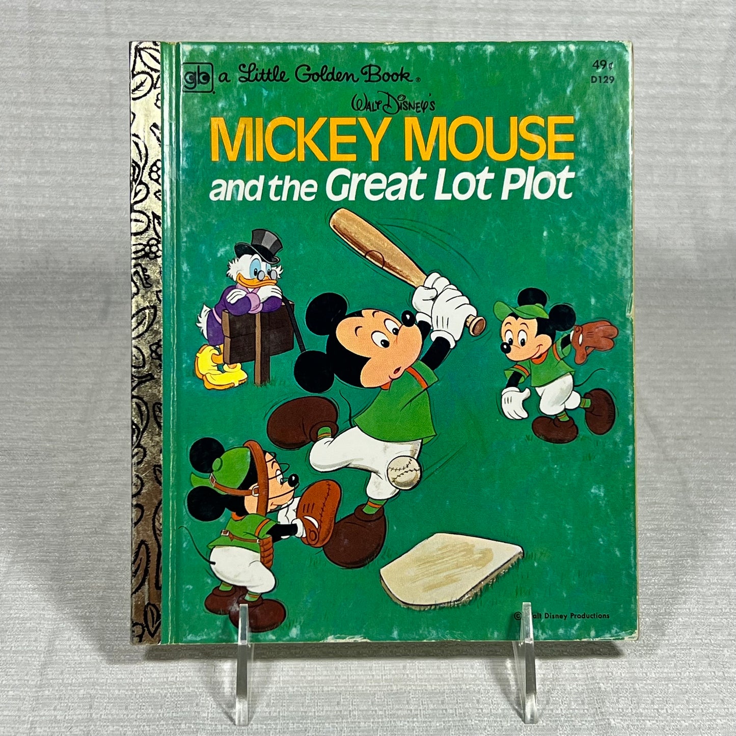 a Little Golden Book Walt Disney's Mickey Mouse and the Great Lot Plot