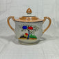 Vintage Japanese Lustreware Sugar Bowl with Lid