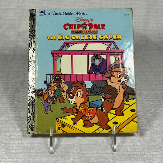 Vintage Little Golden Book Disney Chip 'N Dale Rescue Rangers Big Cheese Caper