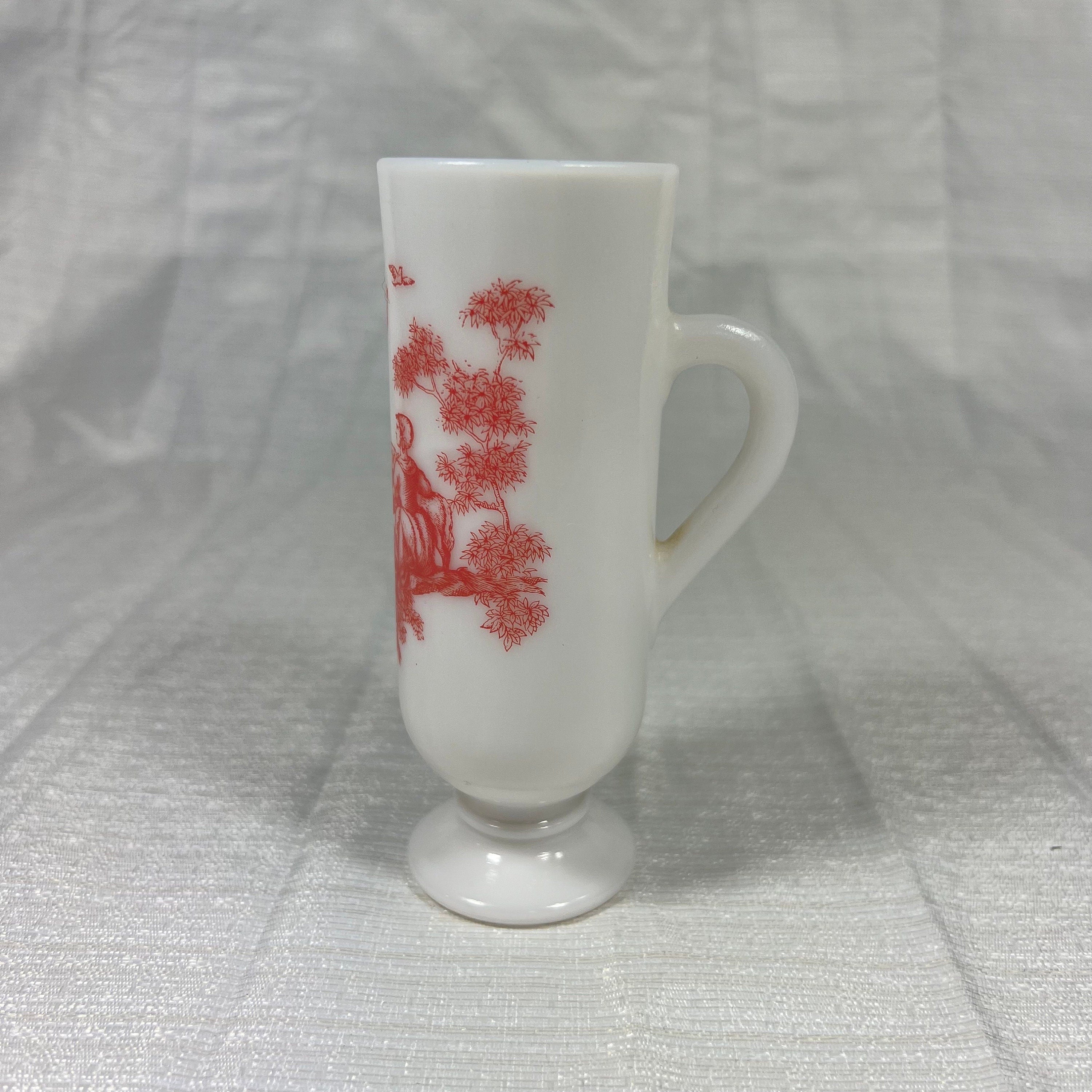 Avon Dutch Treat Demi-Cup Pink Victorian Toile