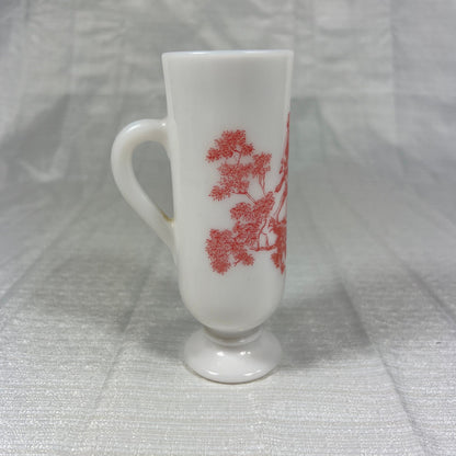 Avon Dutch Treat Demi-Cup Pink Victorian Toile