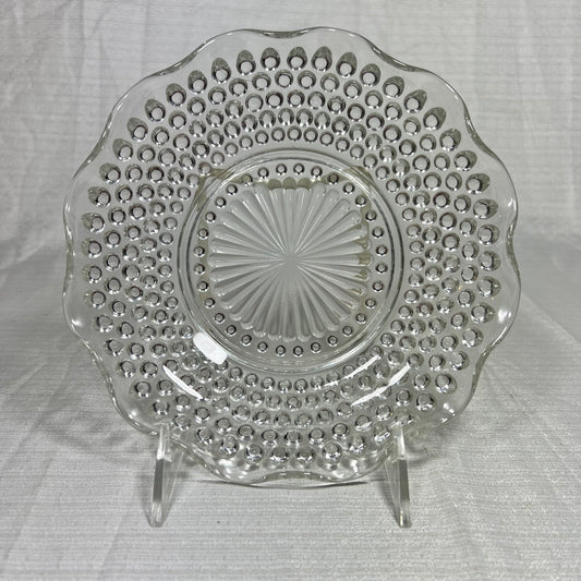 Anchor Hocking Hobnail Ruffle Edged Bowl - Large Chip