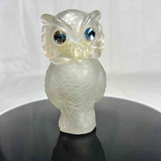 Avon Owl with Rhinestone Eyes Shaker Bottle - empty