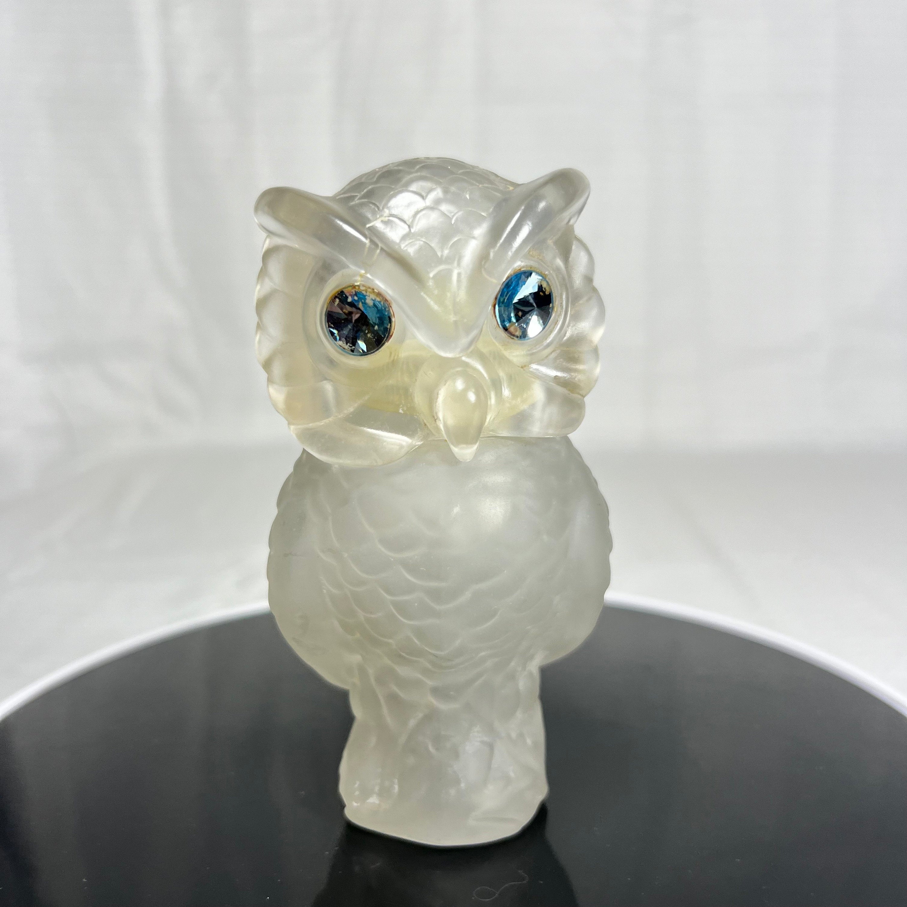 Avon Owl with Rhinestone Eyes Shaker Bottle - empty