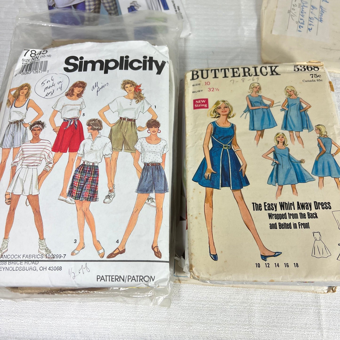 Vintage Sewing Pattern Lot