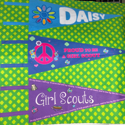 Riley Blake Girl Scouts Pennants Felt Fabric Panel