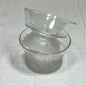 Vintage Gillinder & Sons Frosted Lion Dessert/Ice Cream Dishes - set of 2