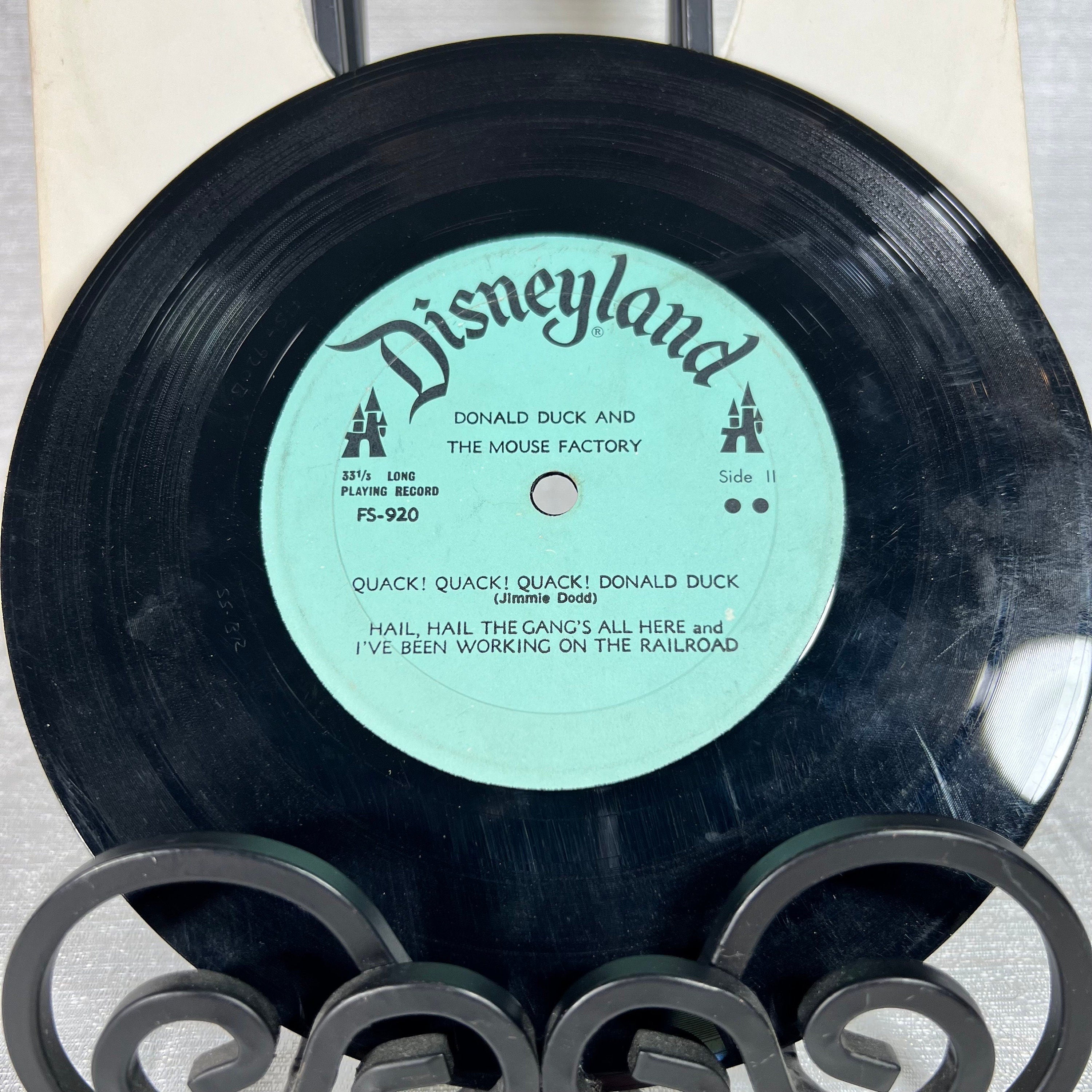 Disneyland Record Donald Duck and the Mouse Factory - tested - kids records - vintage vinyl