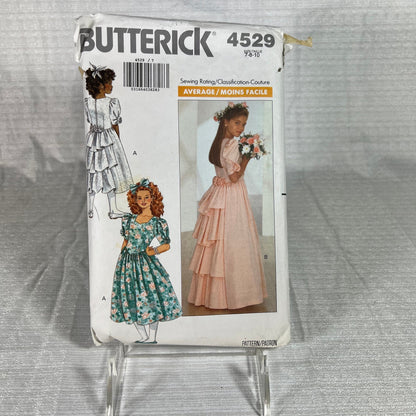 Butterick 4529 Sewing Pattern sizes 7, 8, and 10 - cut, but all sizes able to be used