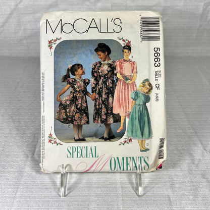 McCall's 5663 Sewing Pattern CF 4, 5, 6 - cut to a 6, but all sizes available