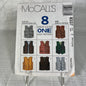 McCall's 8337 Sewing Pattern size Z Medium, Large, X-Large - cut, but all sizes available