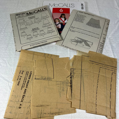 McCall's M5169 Sewing Pattern CHJ 7, 8, 10, 12, 14 - cut, but all sizes available (#2)
