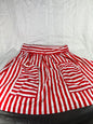 Vintage Red and White Striped Handmade Apron