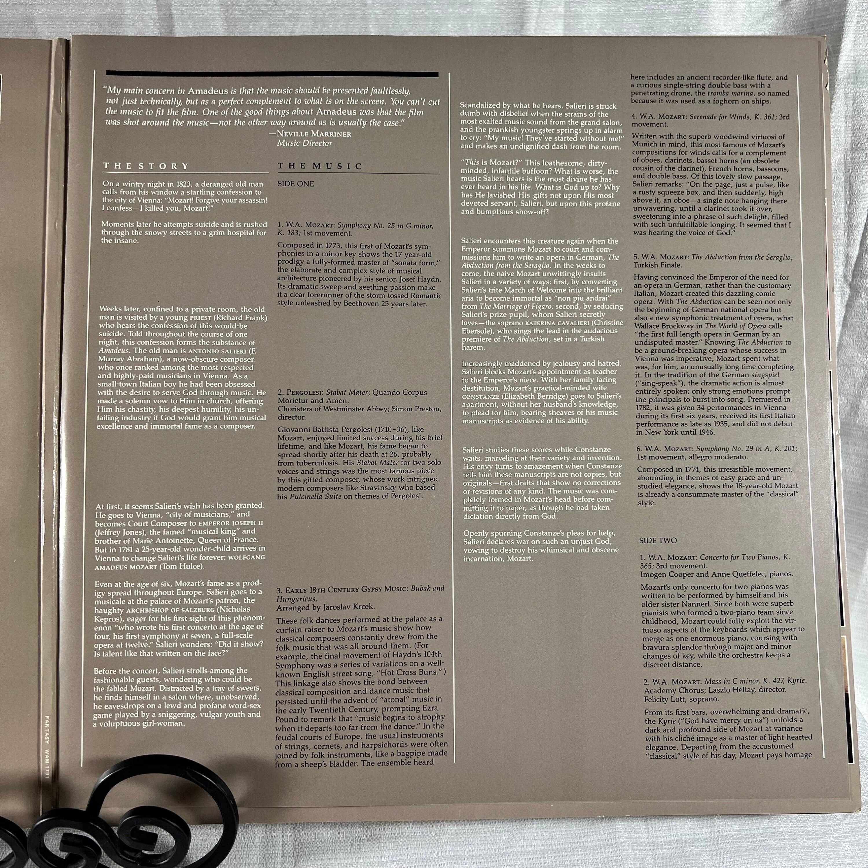 Amadeus Original Soundtrack Recording - Vintage vinyl, record, album