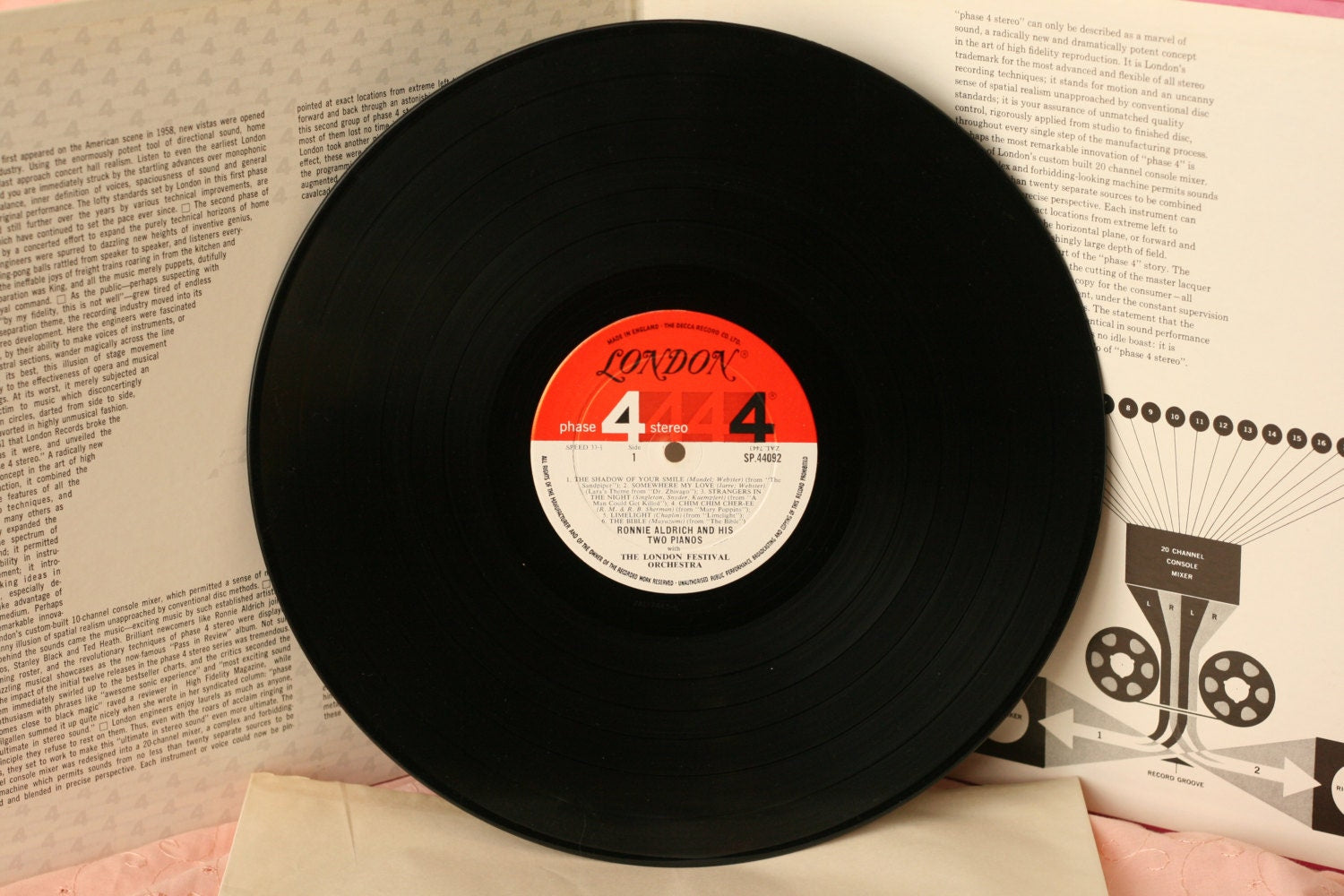 Ronnie Aldrich And His Two Pianos - Two Pianos In Hollywood 1967, Vintage Vinyl, Record, LP