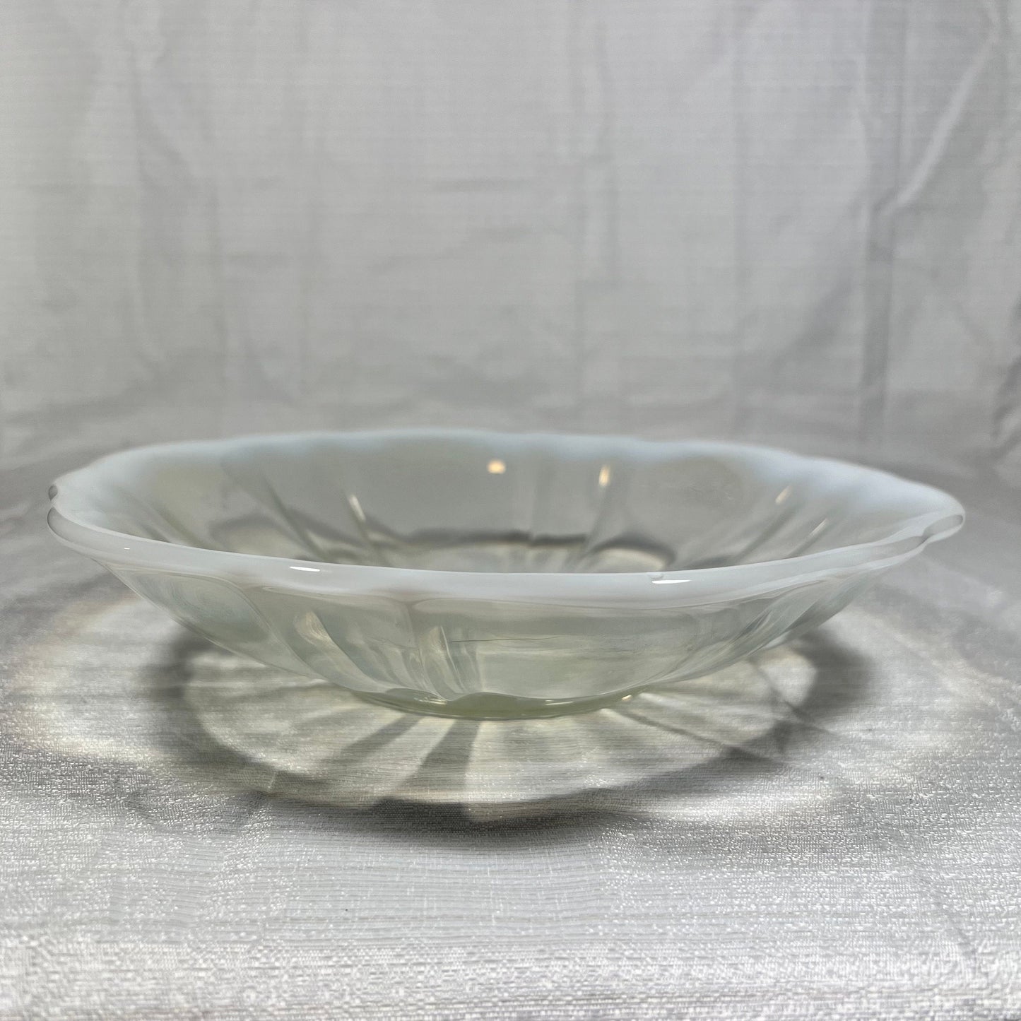 Vintage Opalescent Flower Shaped Bowl